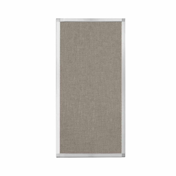 Hush Panel Configurable Cubicle Partition 2' x 4' Warm Pebble Fabric